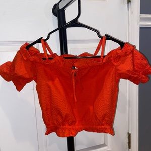 H&M Divided Cropped Blouse